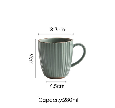 1pcs Lovers Ceramic Coffee Cup Pottery Office Breakfast Water and Milk  Mug Porcelain Espresso Cups Household Afternoon Tea Cups